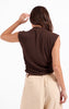 Sage Sweetie Mock Neck Tank