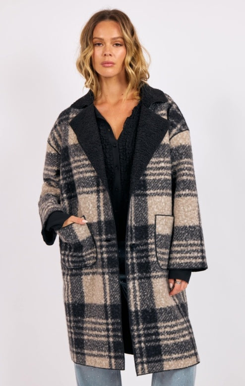 Sage Sabrina Double Faced Coat