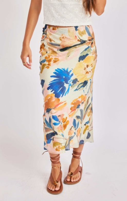 Sage Mangrove Midi Skirt