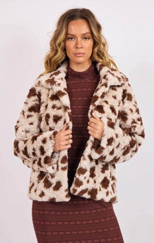 Sage Cattle Call Fur Jacket