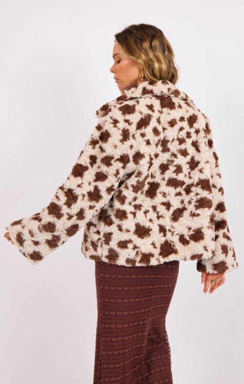 Sage Cattle Call Fur Jacket