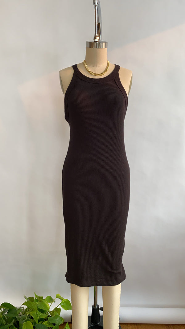 Project Day to Night Halter Rib Dress