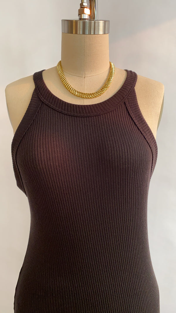 Project Day to Night Halter Rib Dress