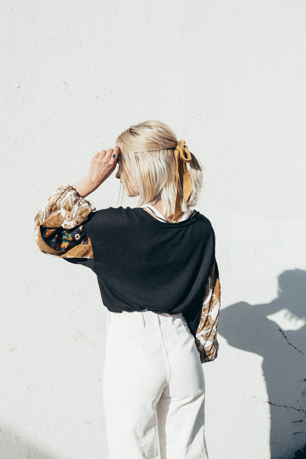 Free People Casual Clash Top