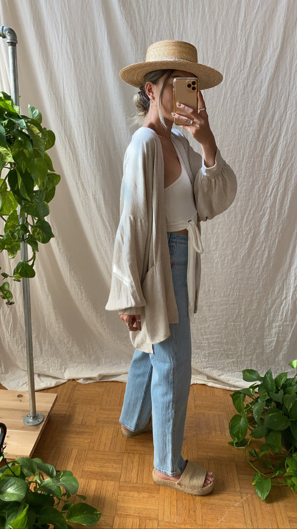 Kinsey Washed Linen Cardi