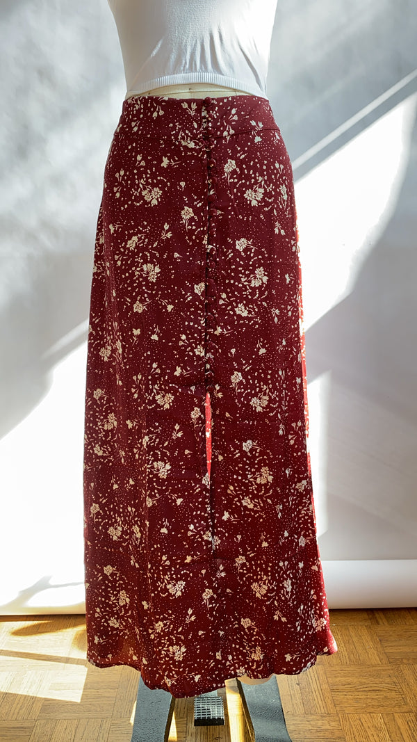 Free People Button Down Sammy Skirt