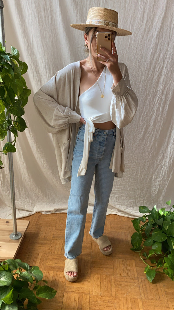 Kinsey Washed Linen Cardi