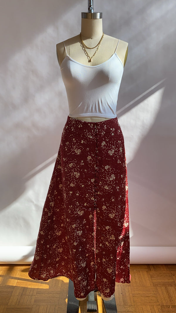 Free People Button Down Sammy Skirt